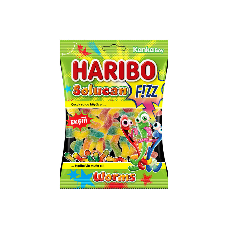 HARIBO Fizz Worms 70gm